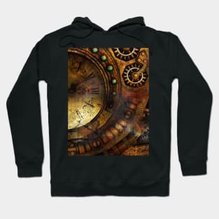 Steampunk Clock and Gears Hoodie